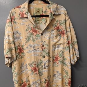 Joe Marlin Hawaiian shirt 100% Silk